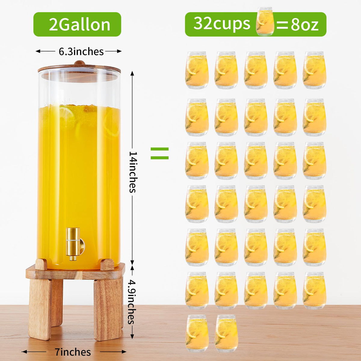2 Gallon Drink Dispenser with Stand X109