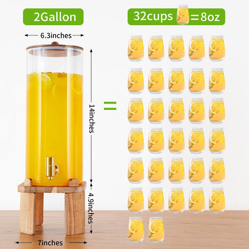 2 Gallon Drink Dispenser with Stand X109