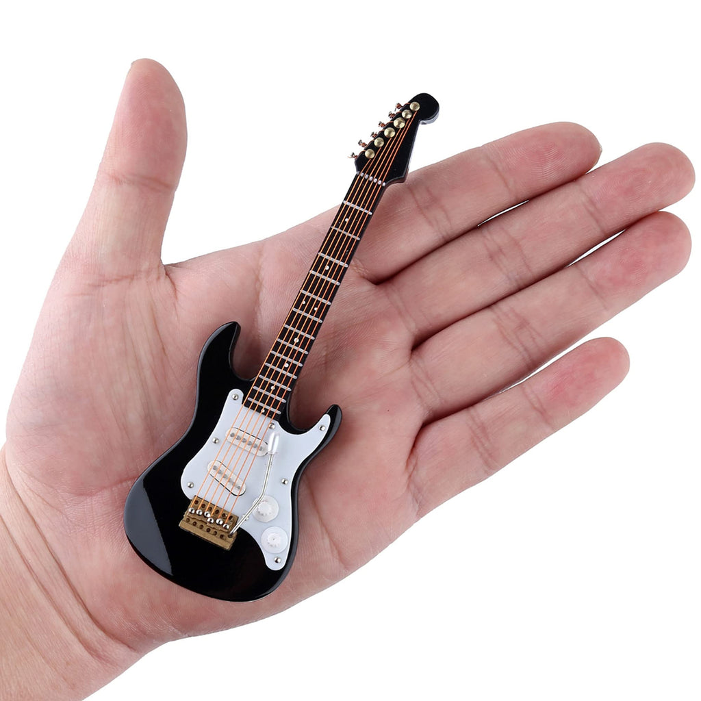 Miniature Electric Guitar Replica with Stand and Case B57482