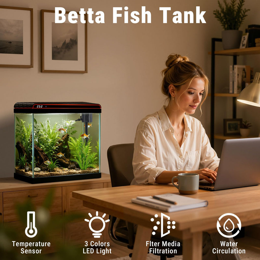 5 Gallon Glass Fish Tank T73741