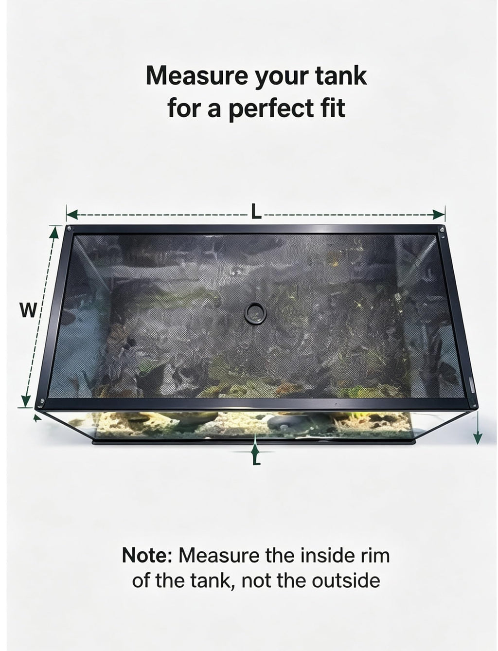 Aluminum Fish Tank Mesh Lid I86209