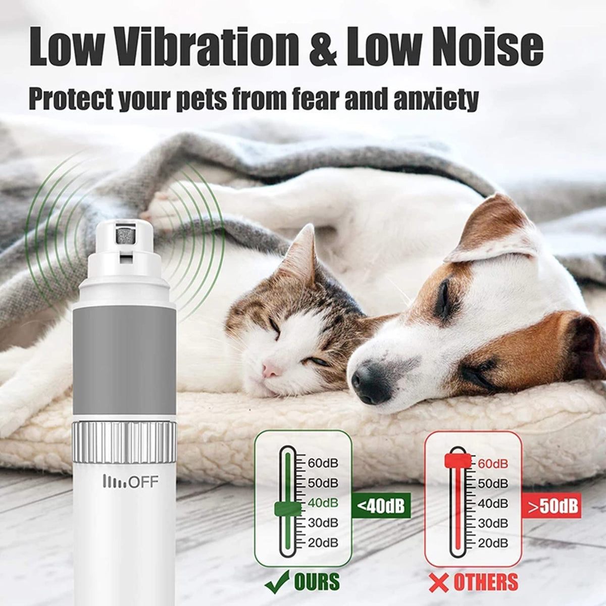 Electric Pet Nail Grinder with LED Light L93388