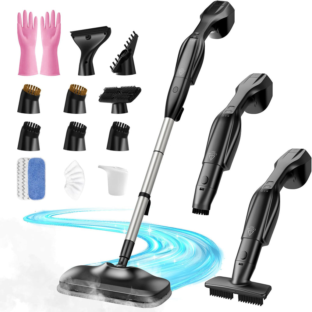 Handheld Steam Mop with 17 Accessories R8034