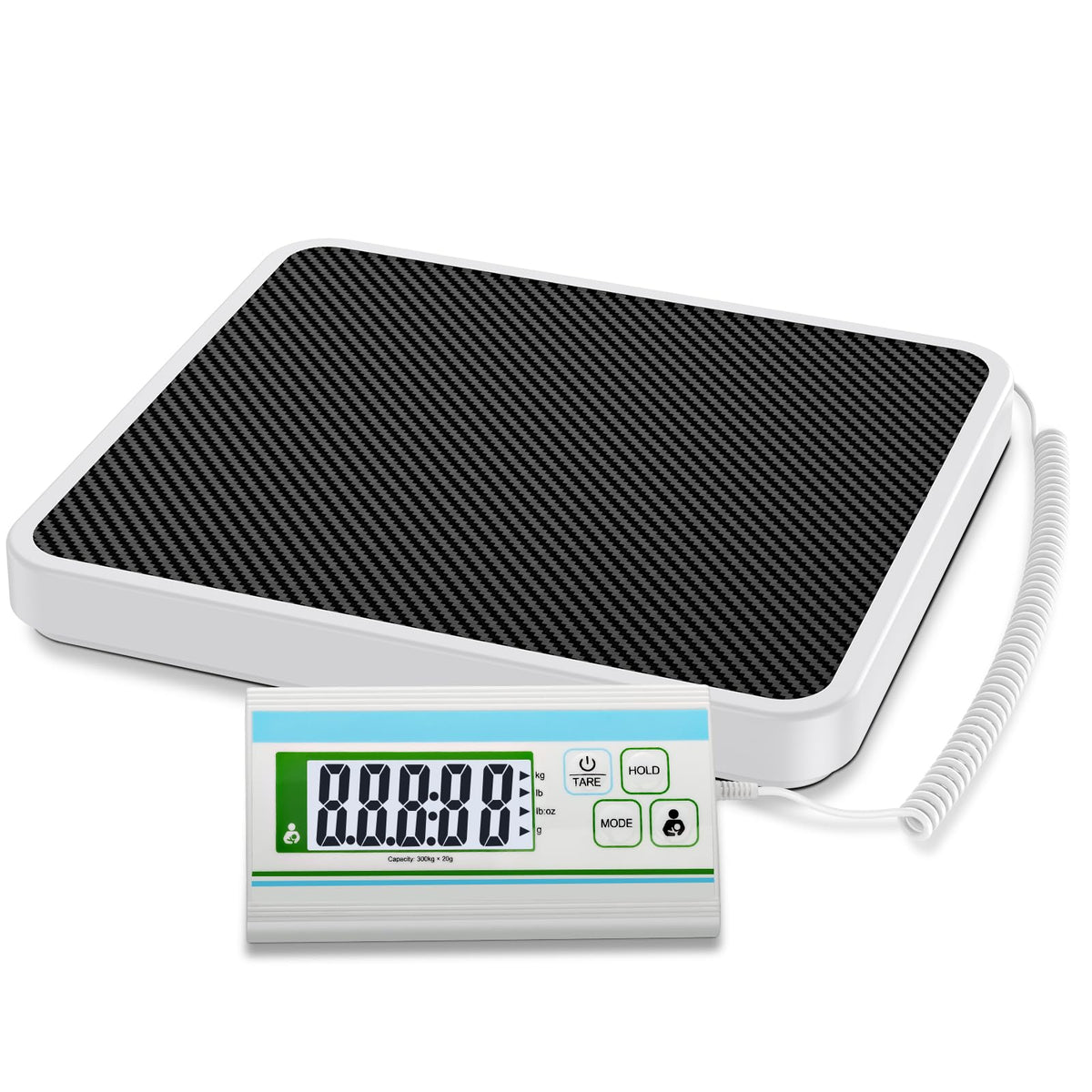660 lb Digital Body Weight Scale with 13.4" x 11.8" Platform M3576
