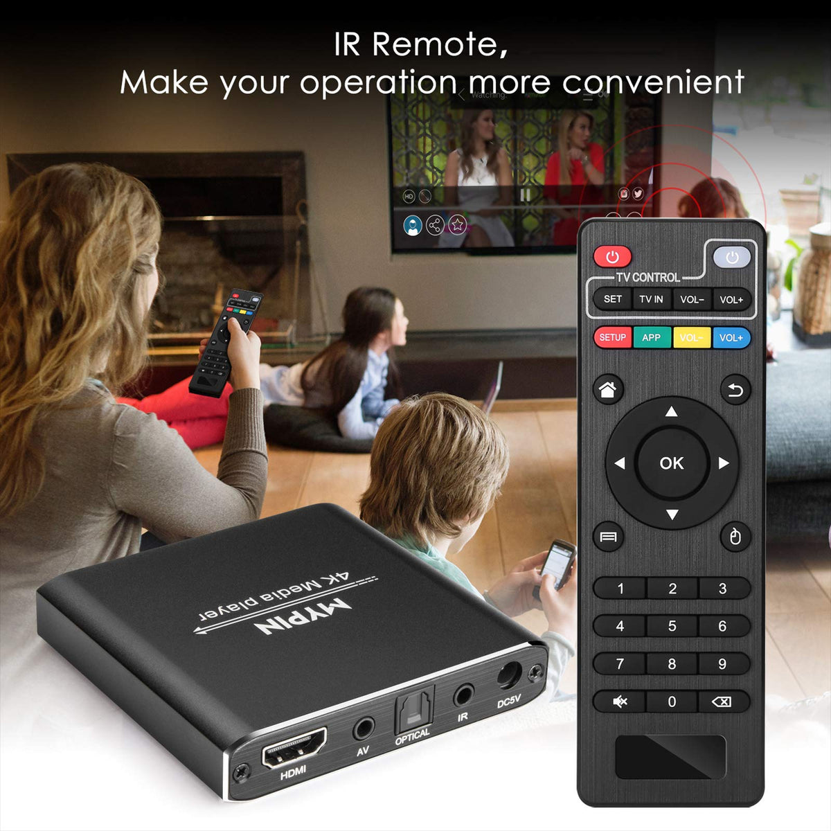 4K Media Player with Remote Control M403
