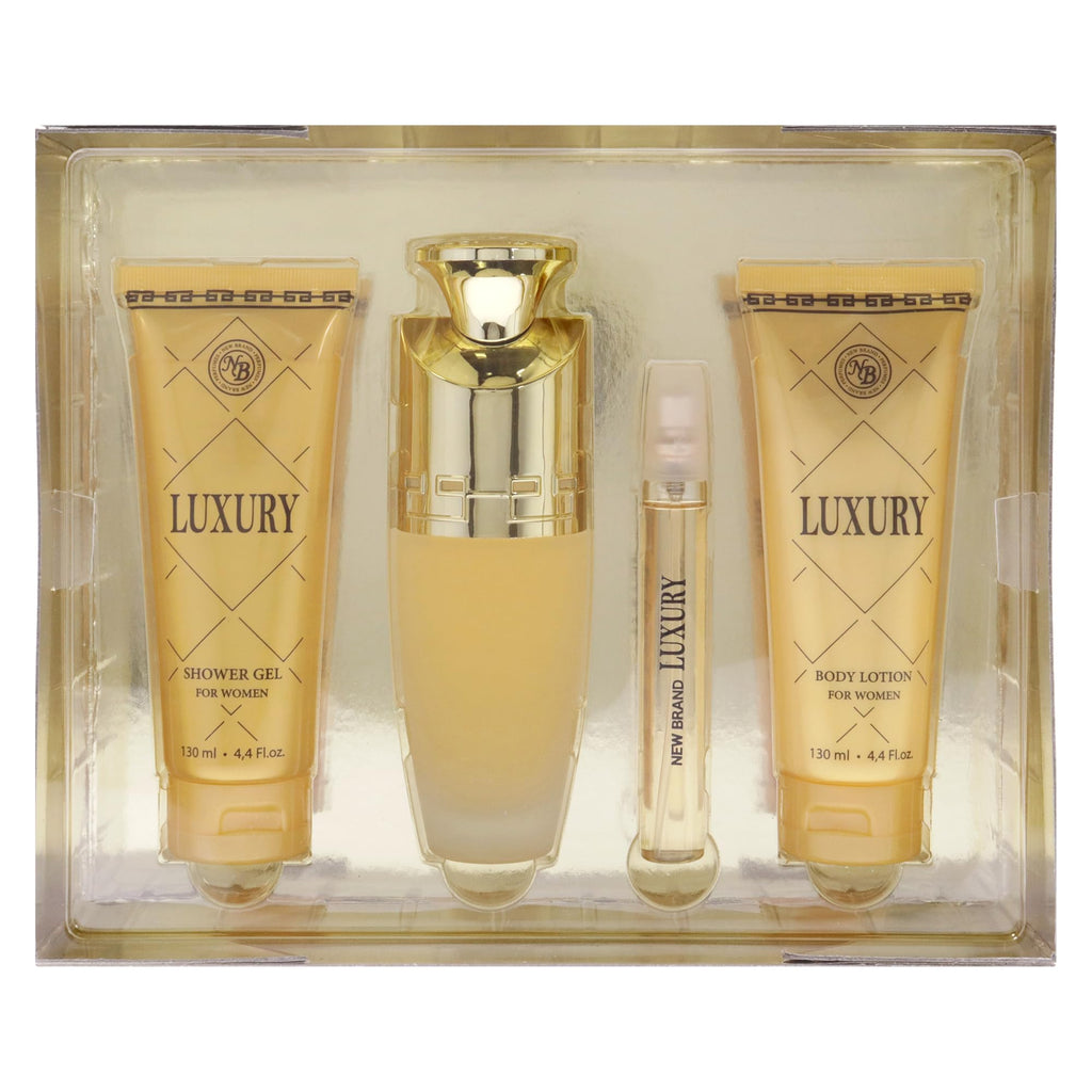 4 Pc Gift Set 3.3oz EDP Spray 4.4oz Shower Gel 4.4oz Body Lotion 0.5oz EDP Spray X316