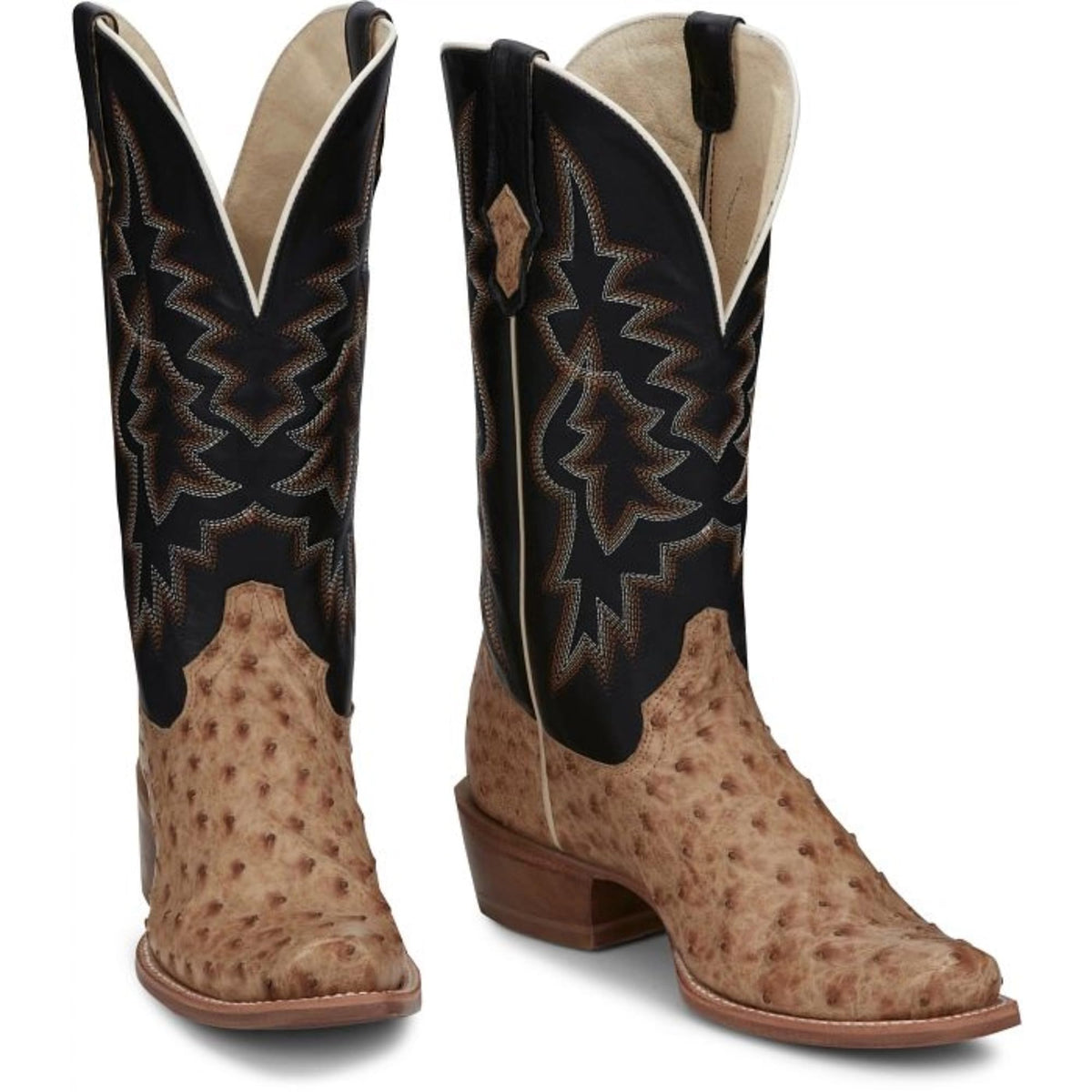 Full Quill Ostrich Leather Western Boots J75958
