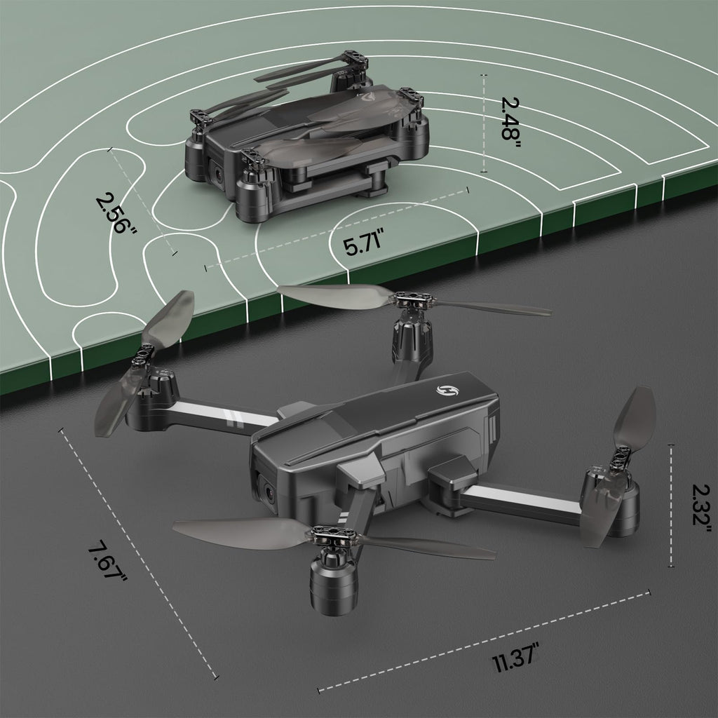 Foldable FPV Drone with 1080P WiFi Camera and Carrying Case U202564