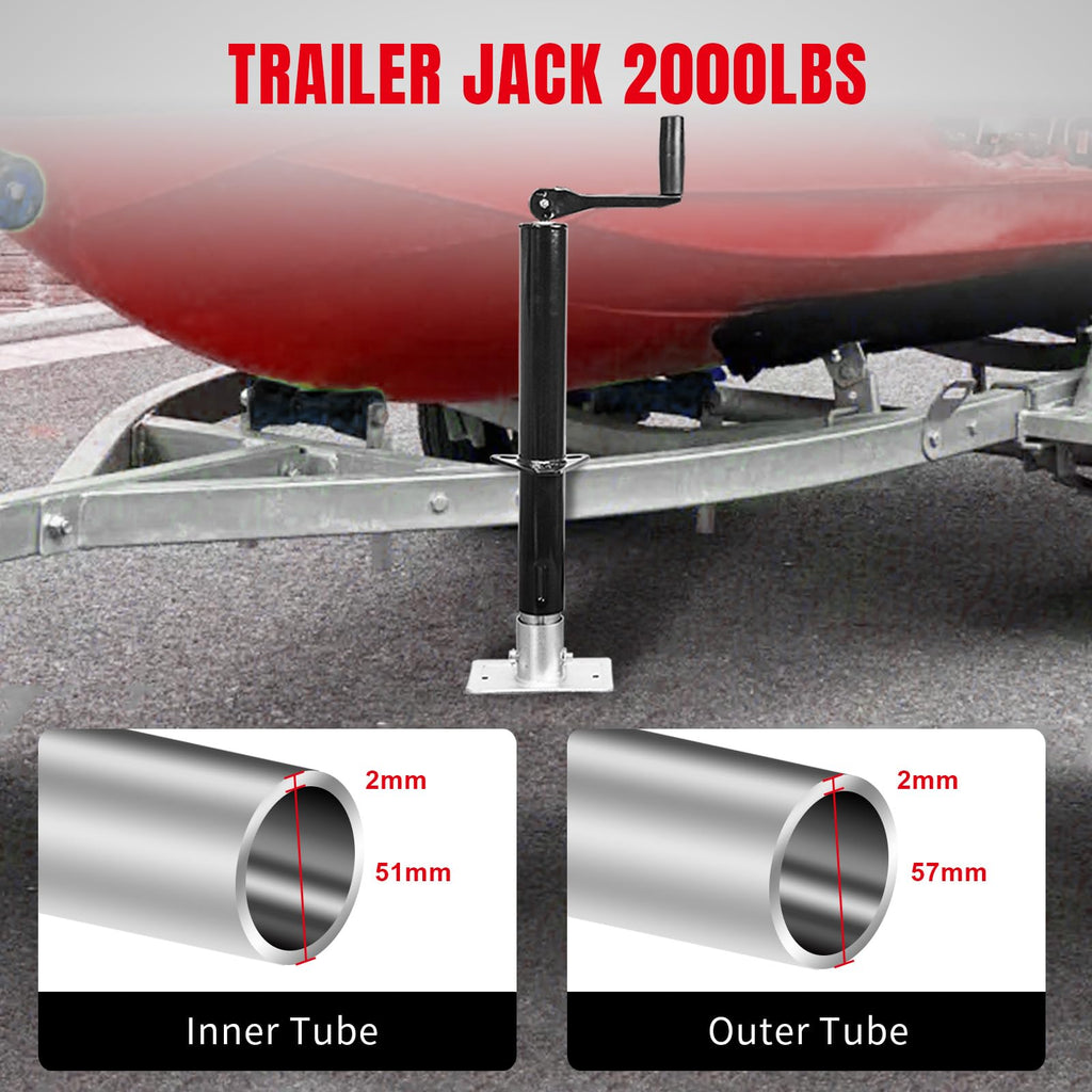 A-Frame Trailer Jack 2,000 LBs Capacity 14 Inches Vertical Travel J975402
