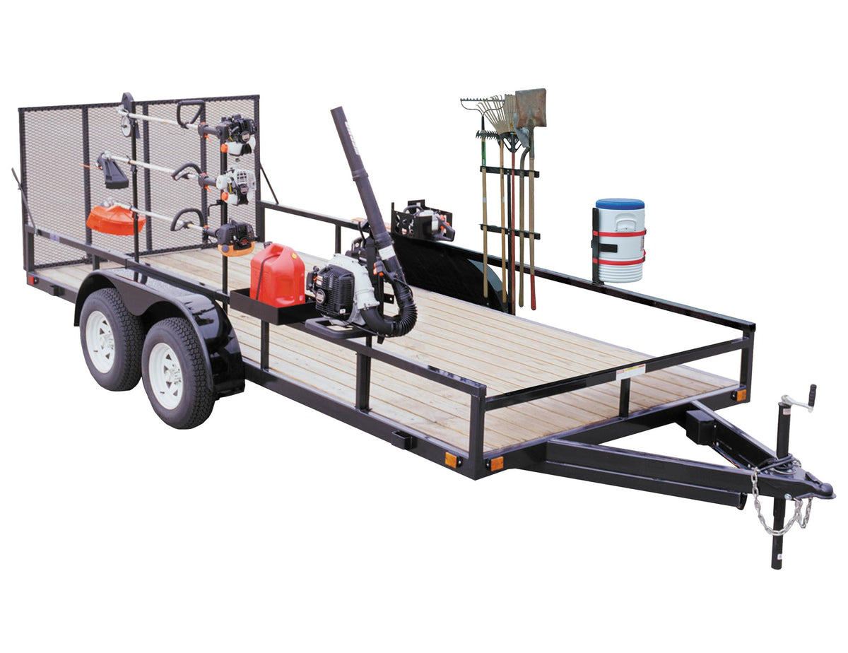 Carbon Steel Gas Container Rack with Nylon Strap, Black I3751