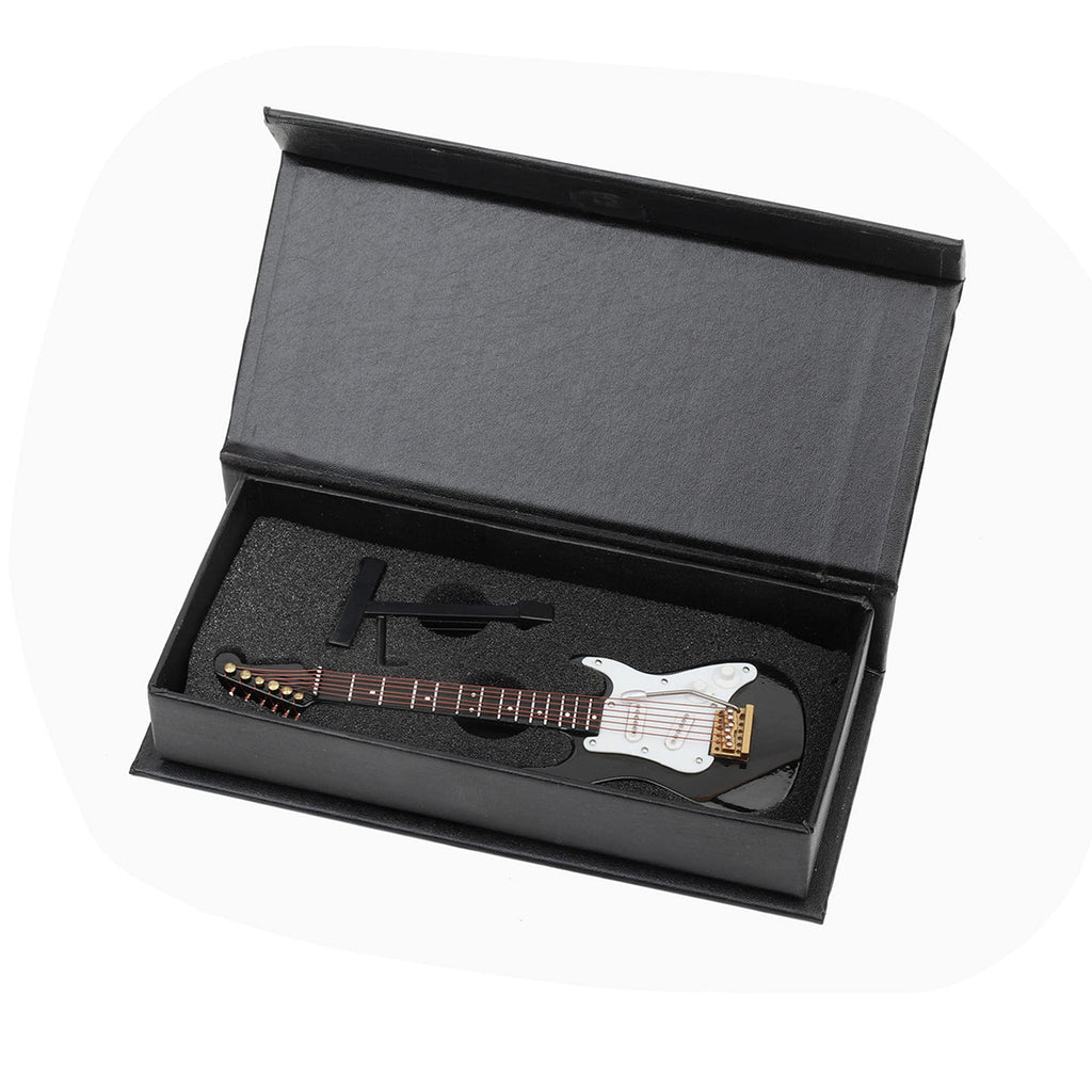Miniature Electric Guitar Replica with Stand and Case B57482