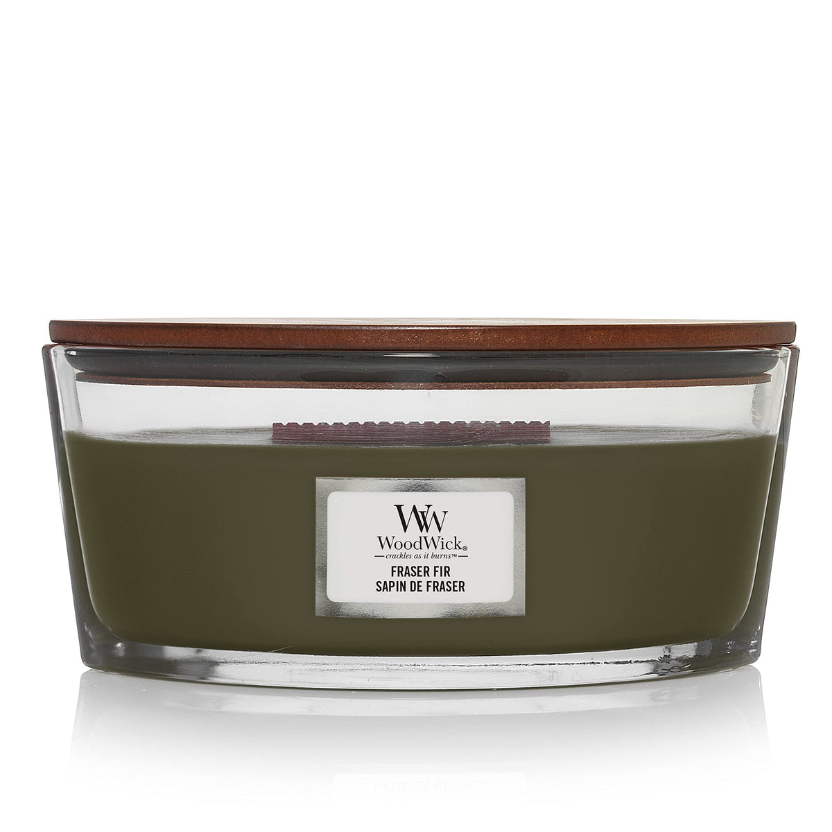Scented Candle, 16oz Soy Blend Wax Wood Wick A9842