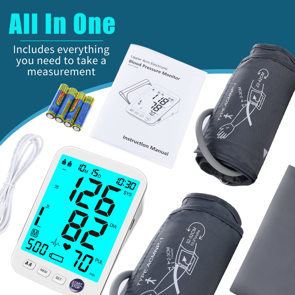 Blood Pressure Monitor 2 Cuff Sizes F3832