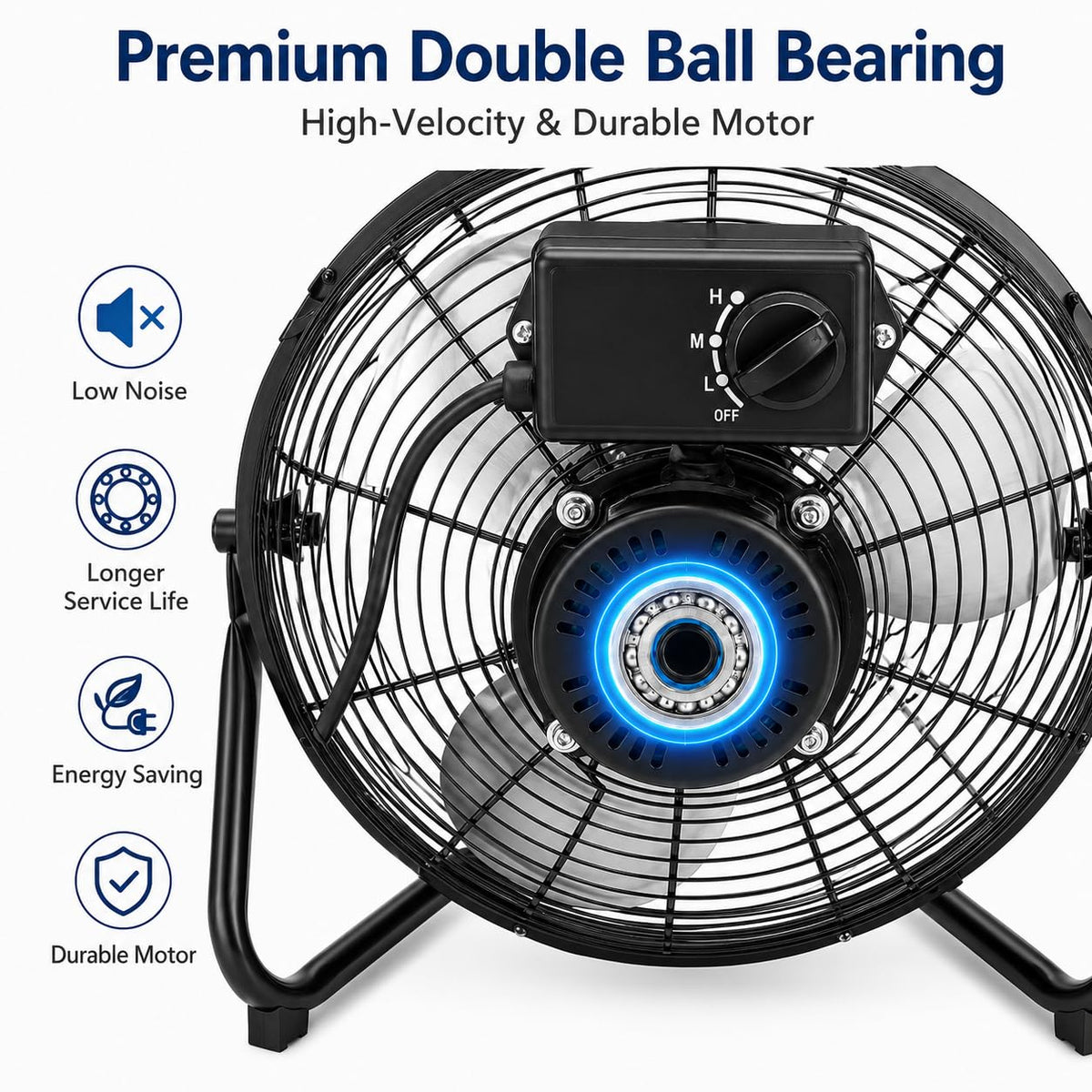 20'' High Velocity Industrial Floor & Wall Mount Fan B24483