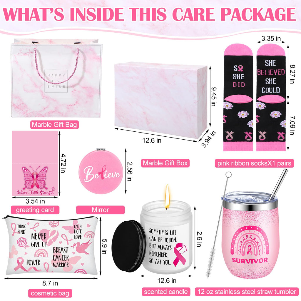 8 Pcs Breast Cancer Basket B76521
