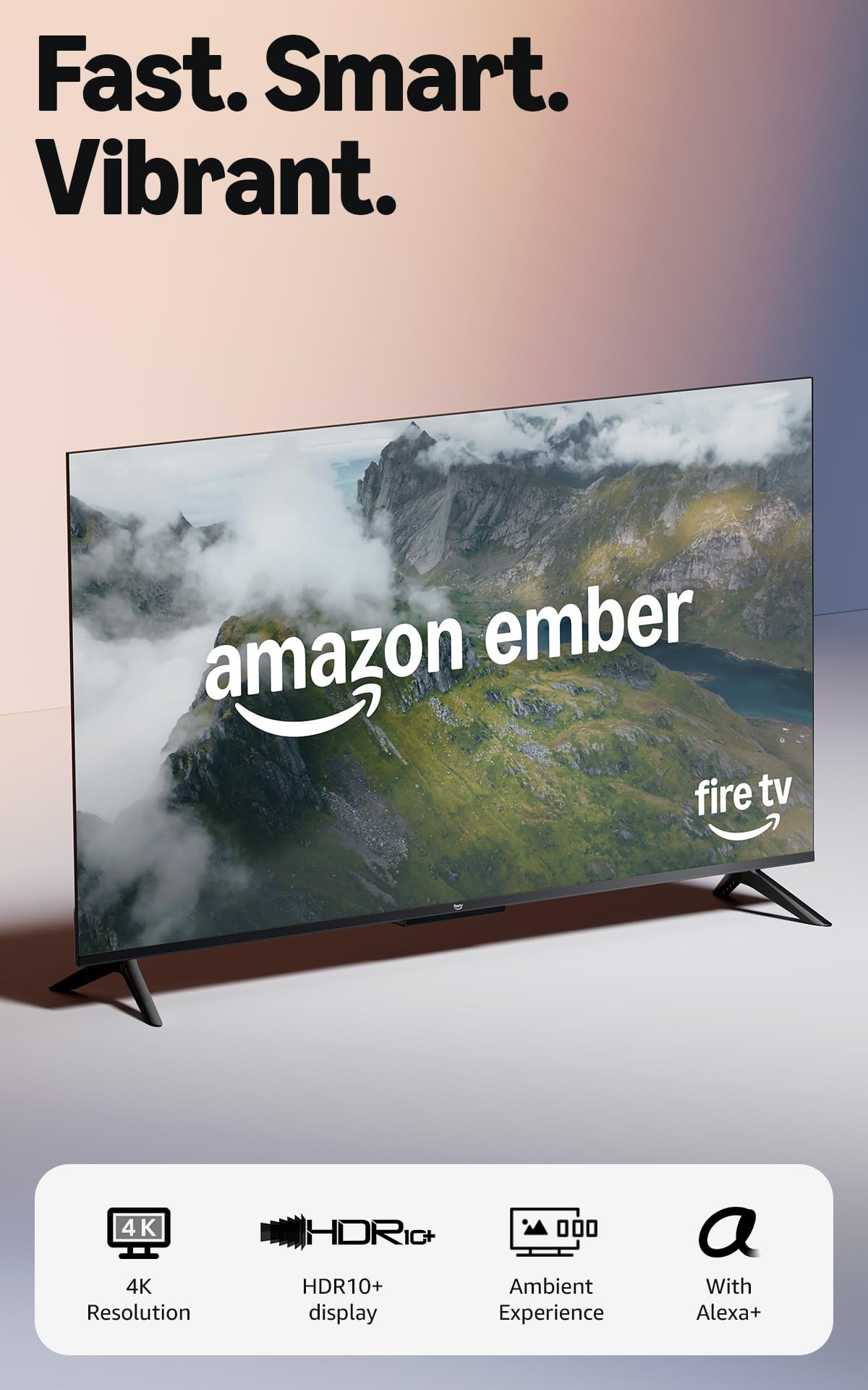 43" 4K Ultra HD Smart TV with Alexa Remote T6384