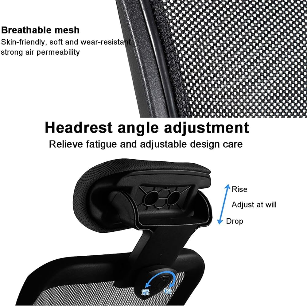 Orange Mesh Ergonomic Office Chair with Lumbar Support L69347