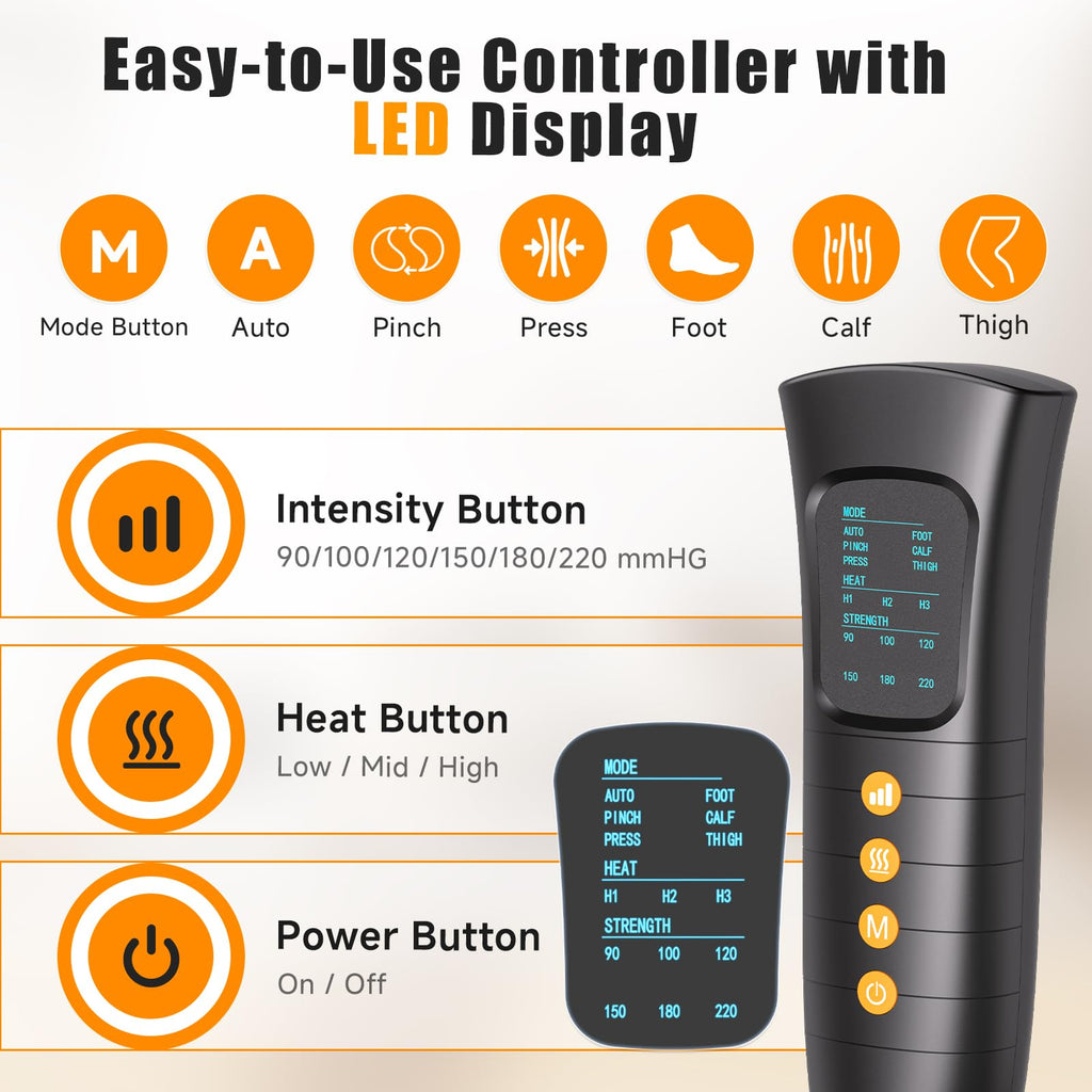 Leg Compression Massager with Heat Q6143