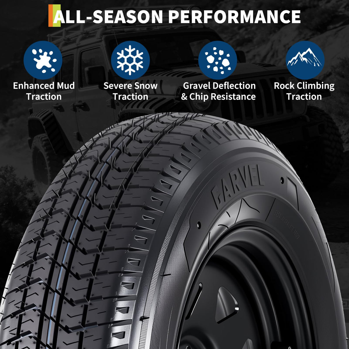 2-Pack ST205/75D15 Trailer Tires and 15" Rims E64207