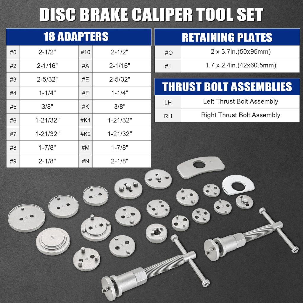 Heavy Duty Disc Brake Caliper Tool Set C387082
