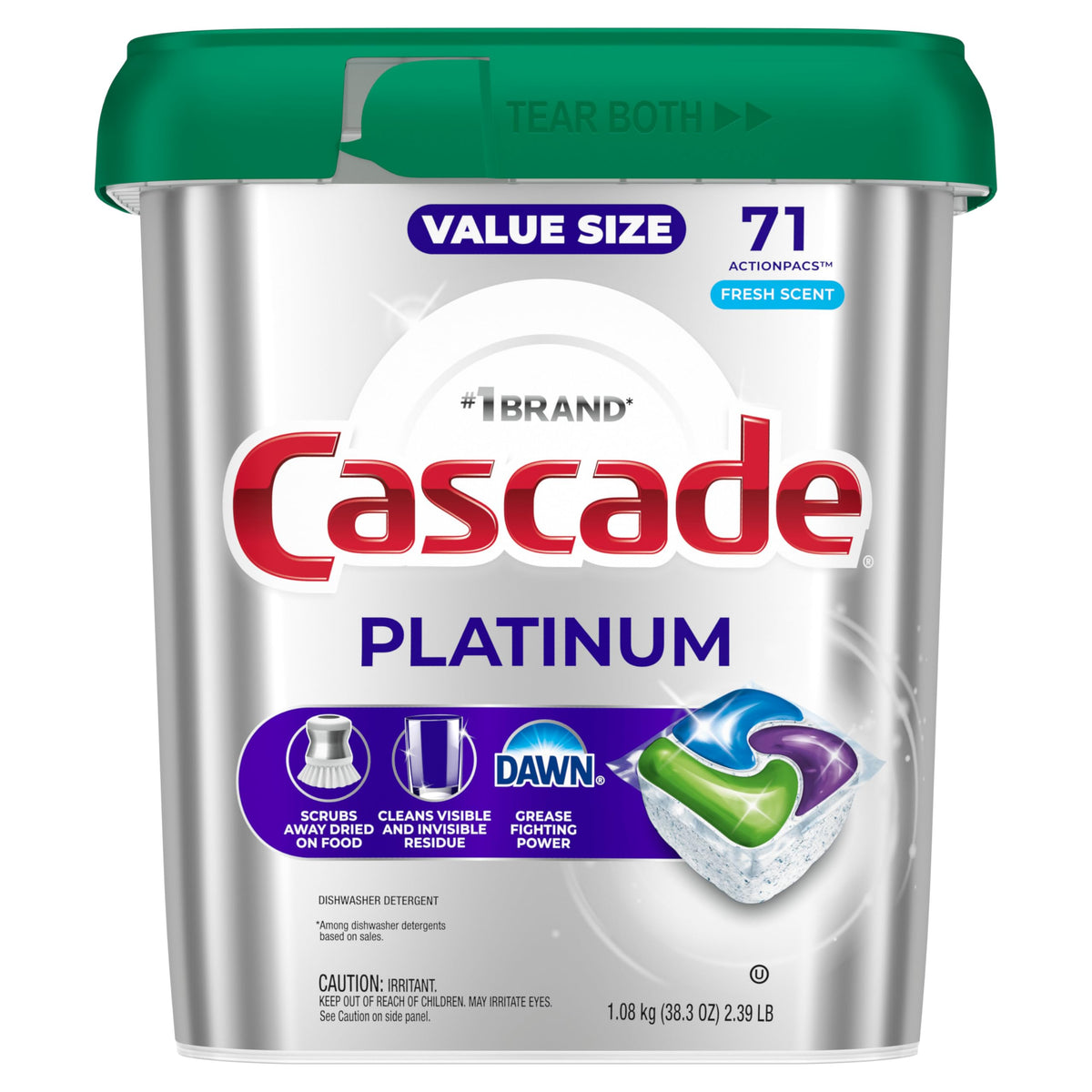 Dishwasher Pods, 71 count Y31647