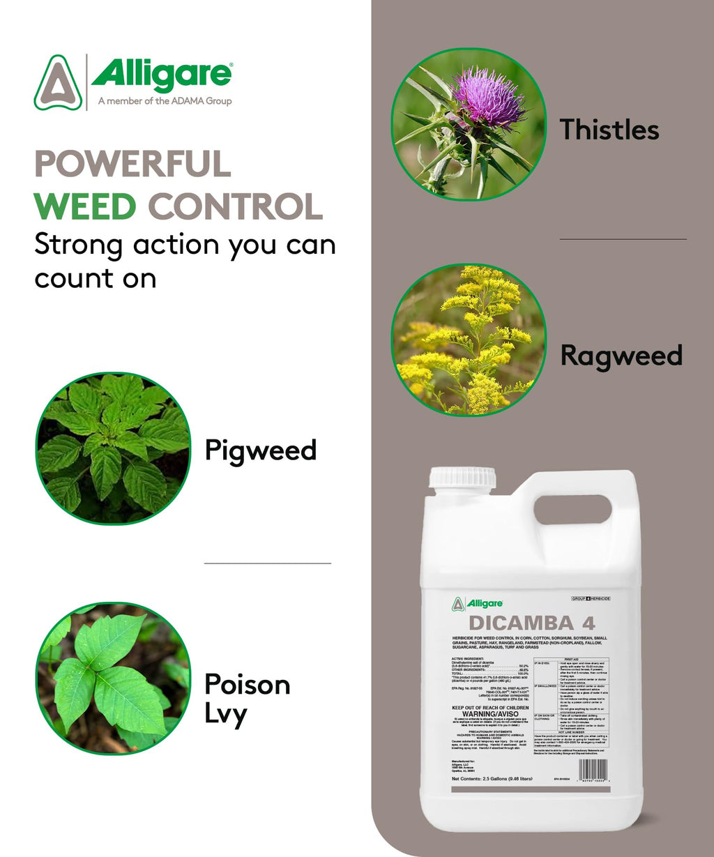 Water-Soluble Dicamba Herbicide 2.5 Gallons N954