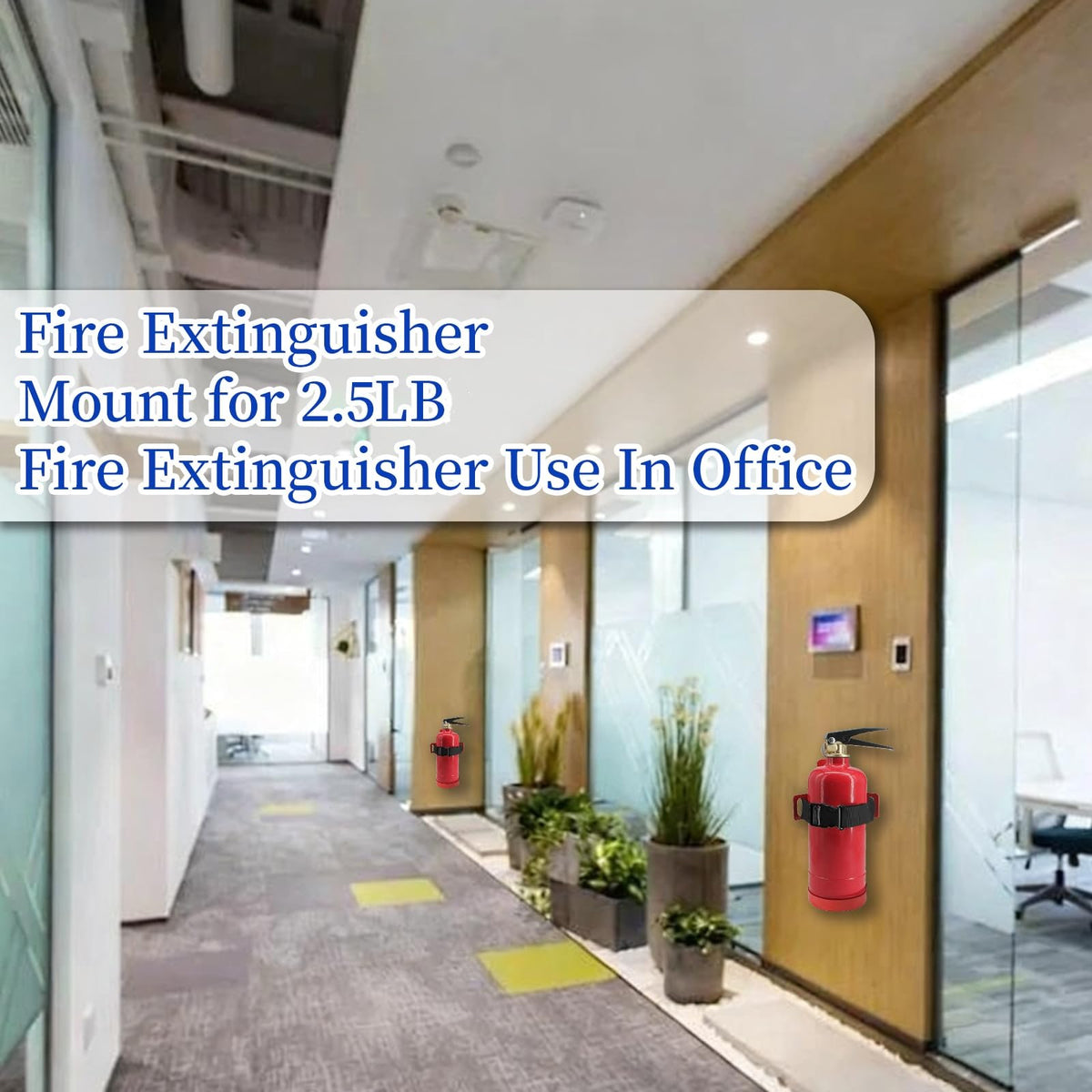 Small Fire Extinguisher Mount with Quick Release Strap I4035