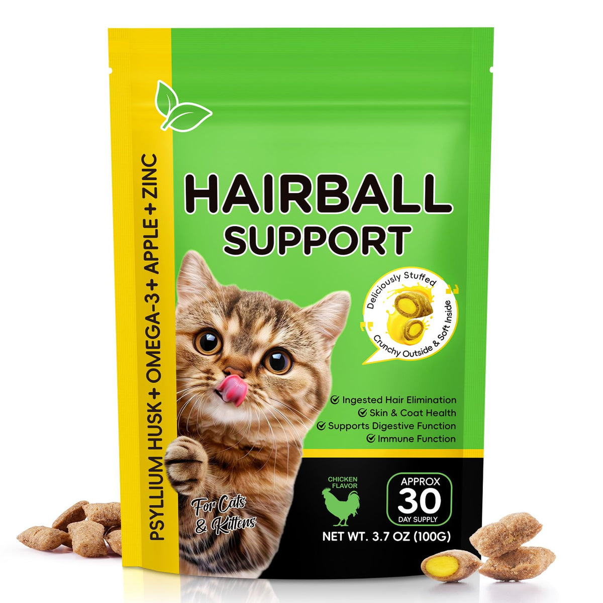 Chicken Flavor Hairball Treatment for Cats C5802