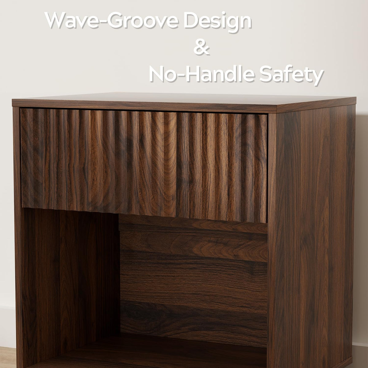 22" Fluted Nightstand Set of 2 S57994