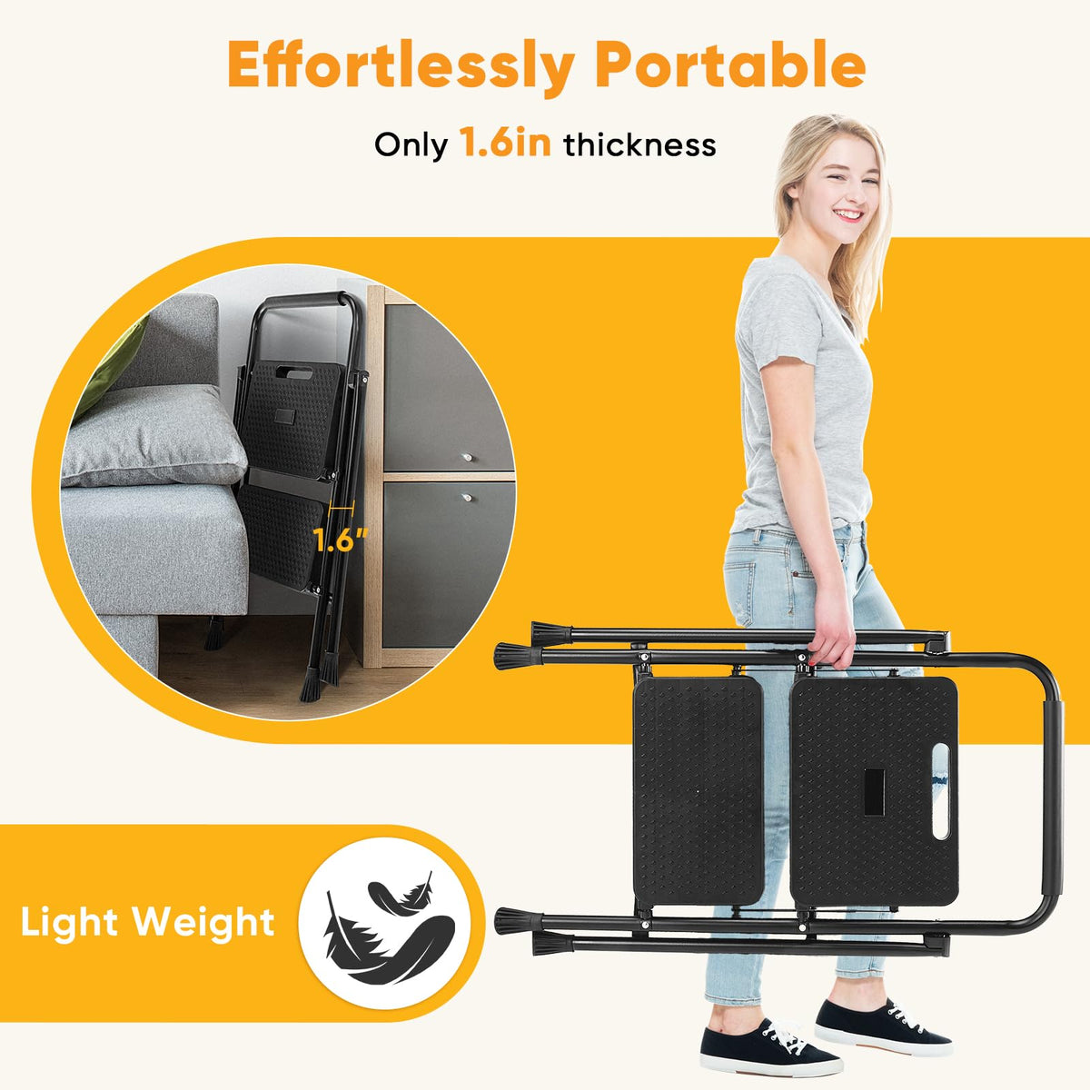 Two Step Ladder with Safety Lock E9781