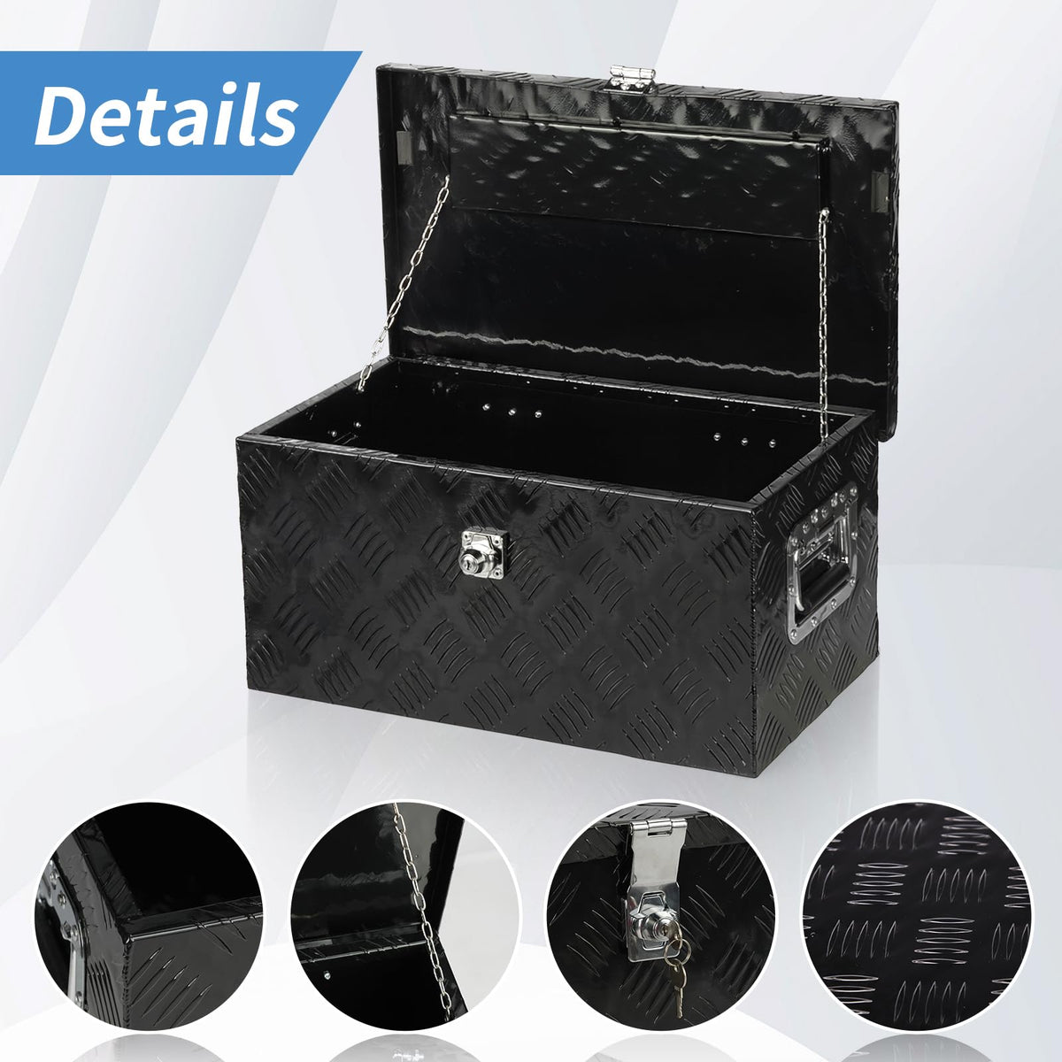 30 Inch Aluminum Truck Tool Box Lockable Z664