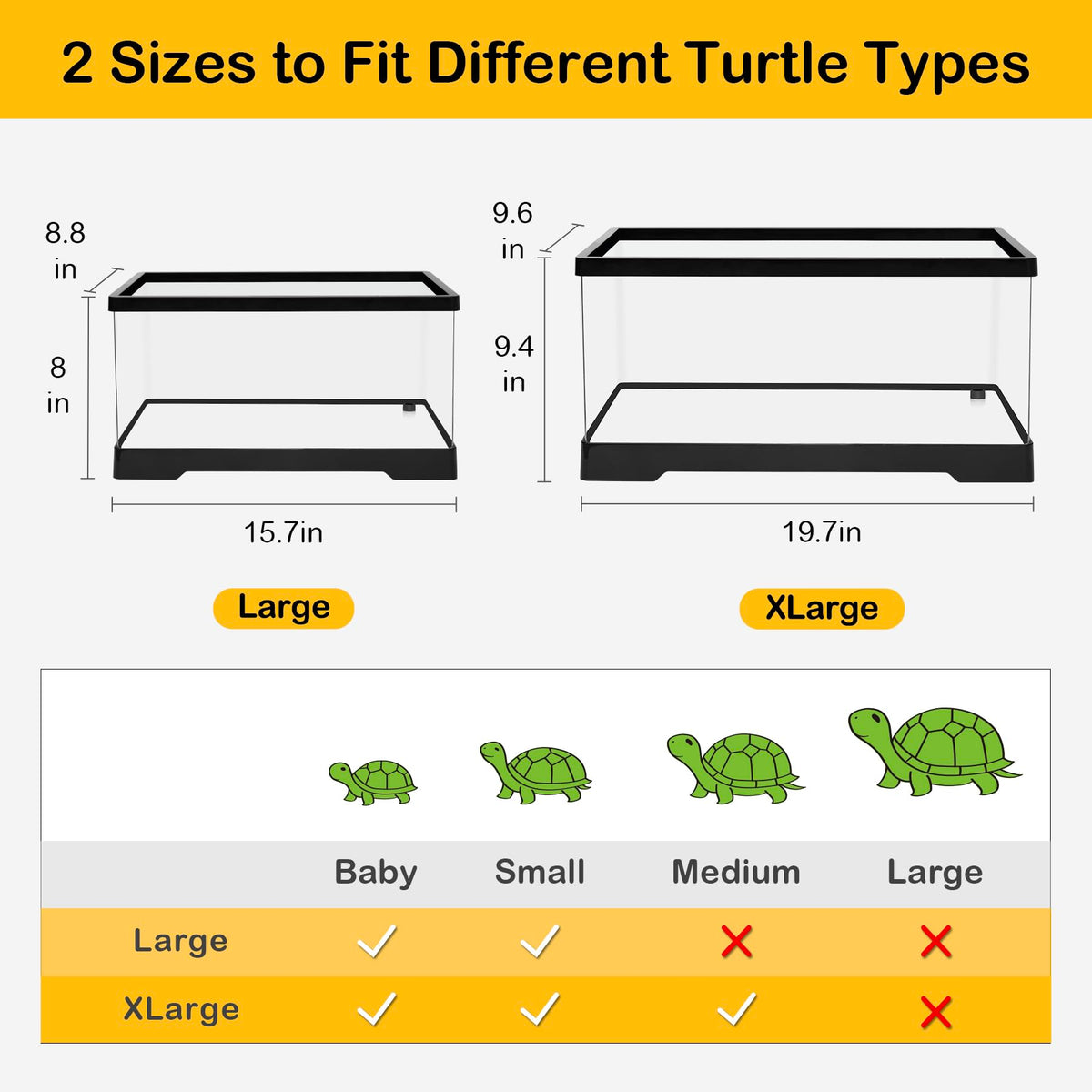 Turtle Tank Kit with Heat Lamp, Filter, UVB Lamp, Plants, Basking Platform A65631