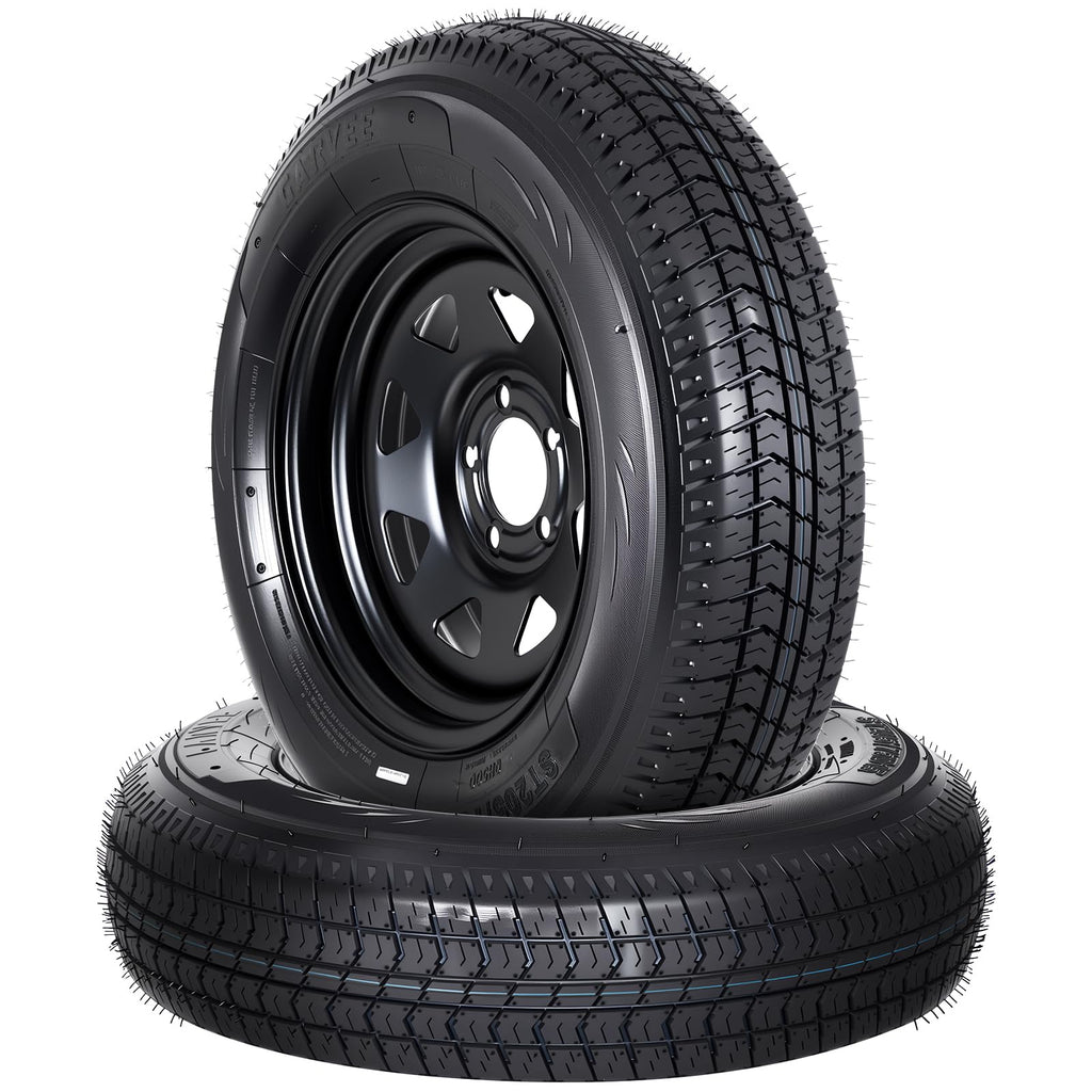 2-Pack ST205/75D15 Trailer Tires and 15" Rims E64207