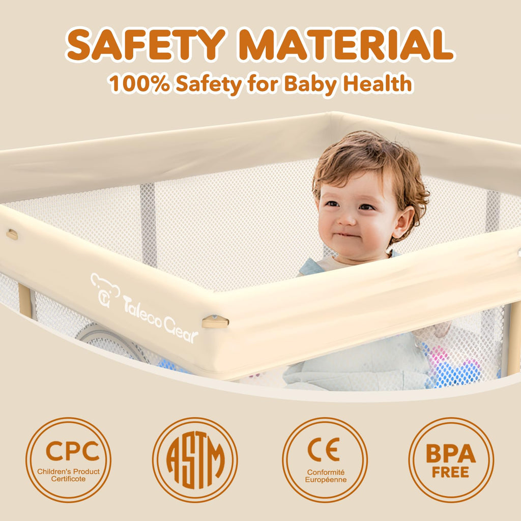 Foldable Baby Playpen 50x50 Inch U44471
