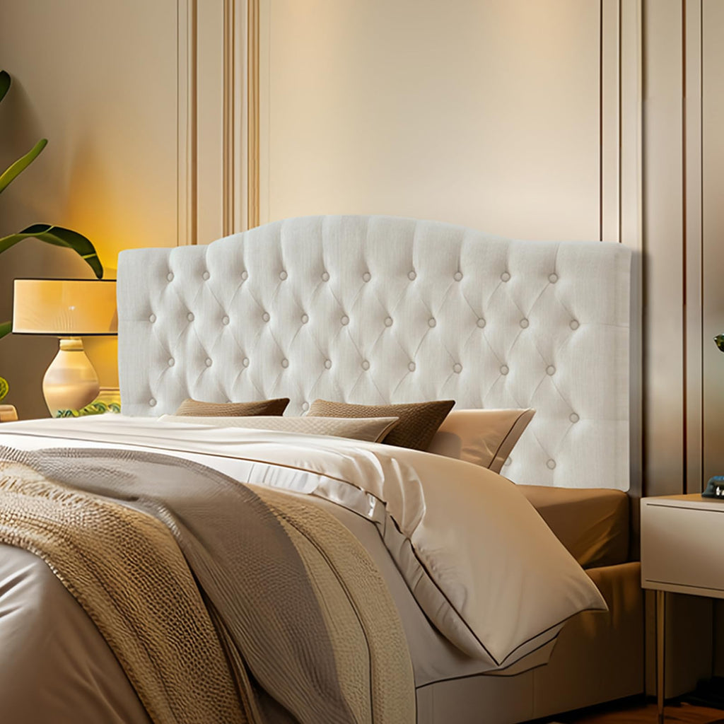 Linen Queen Size Upholstered Headboard C816827