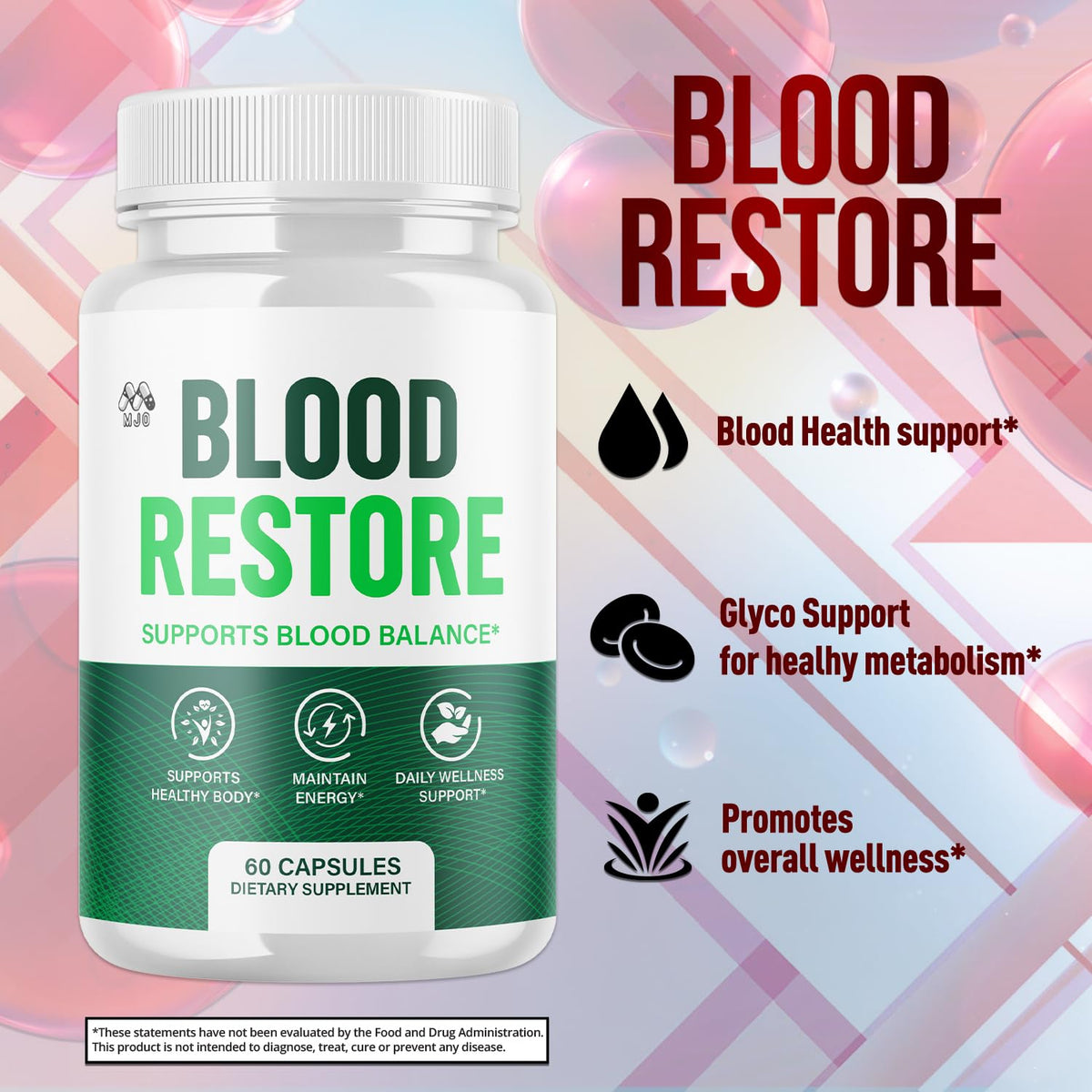 3 Pack Blood Restore Capsules 180 Capsules Y105