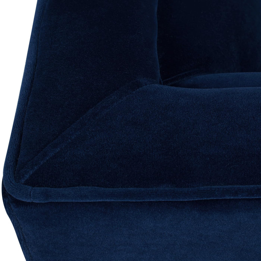 84" Navy Blue Tufted Velvet Sofa X336