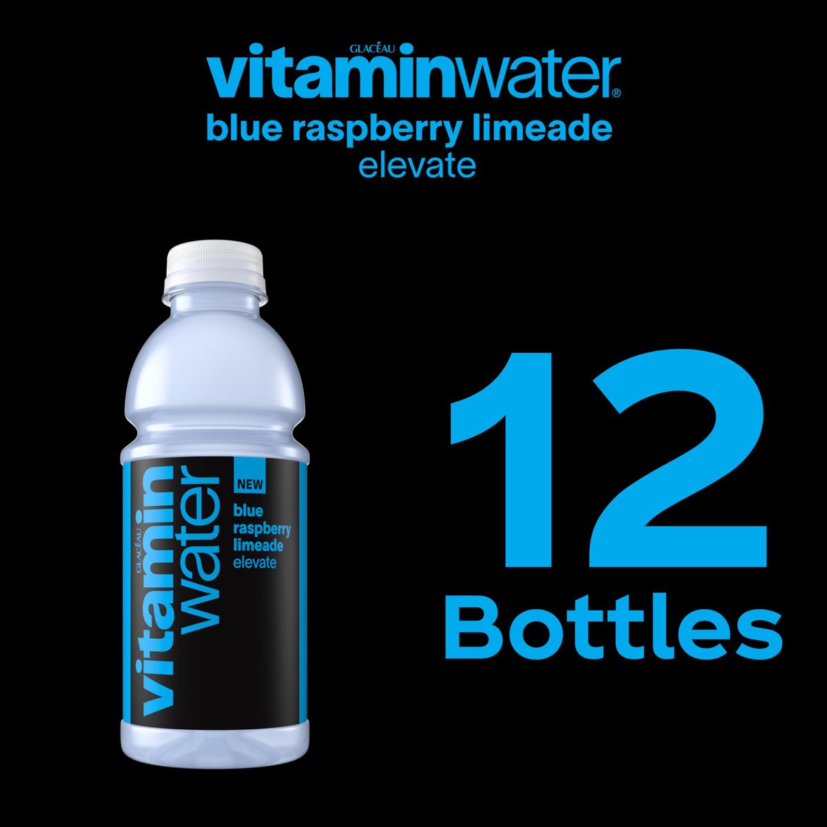 Blue Raspberry Limeade Nutrient Enhanced Water Beverage 20 oz 12 pack Z9788