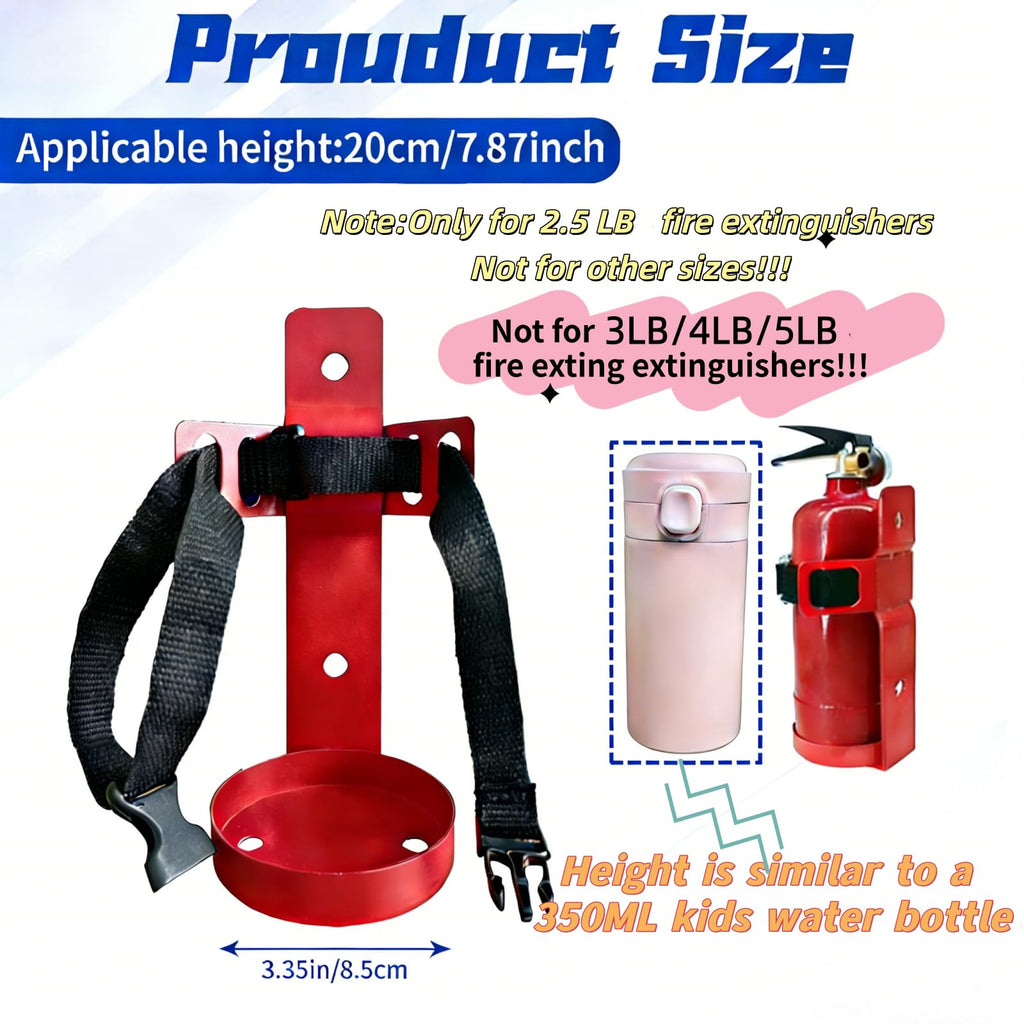 Small Fire Extinguisher Mount with Quick Release Strap I4035