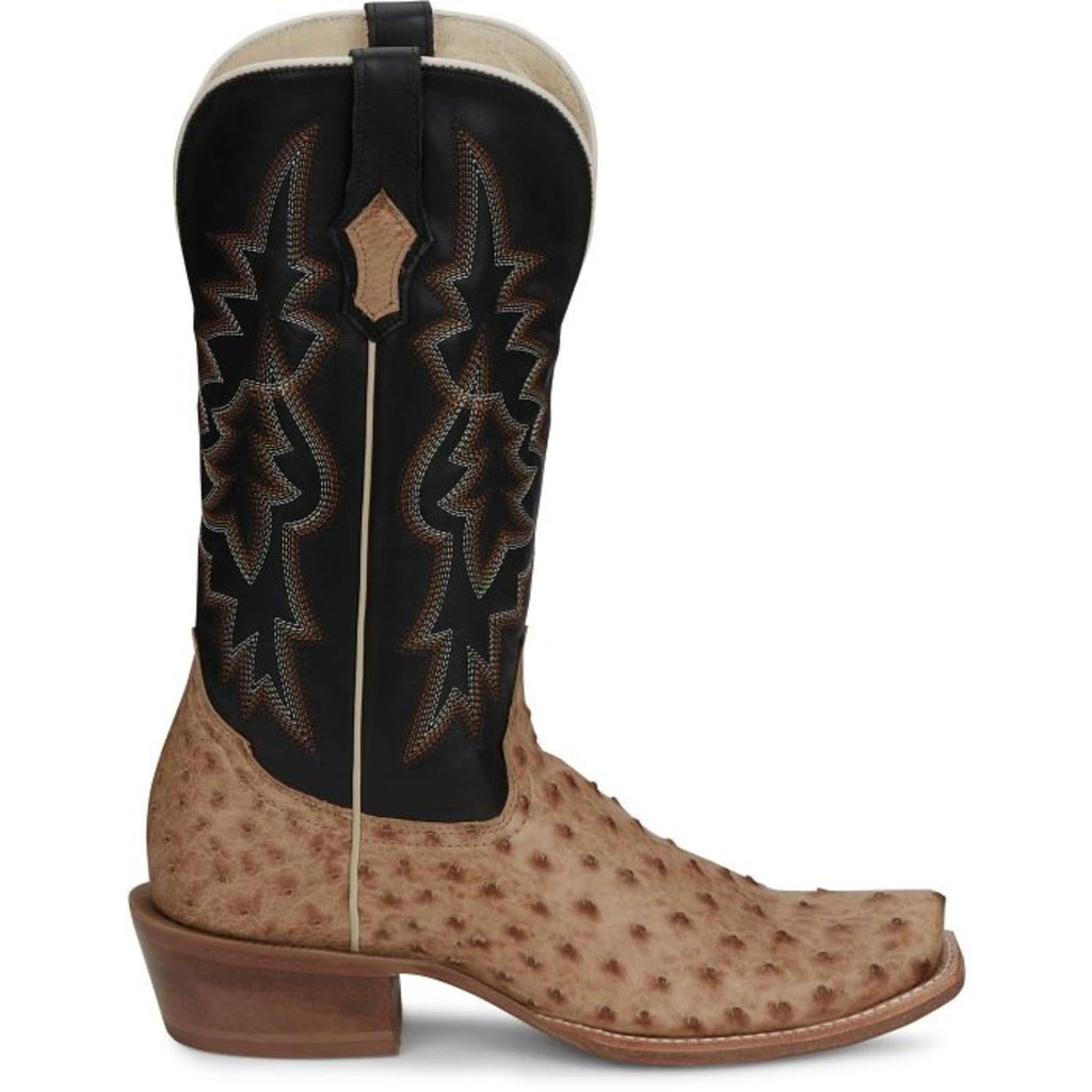 Full Quill Ostrich Leather Western Boots J75958