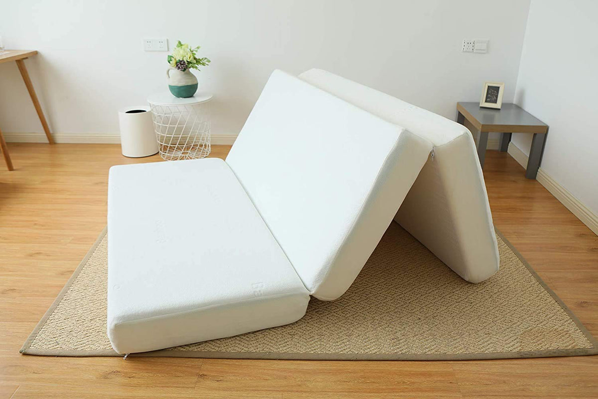 8-Inch Gel Memory Foam Tri-fold Mattress with Bamboo Cover, Queen X34655