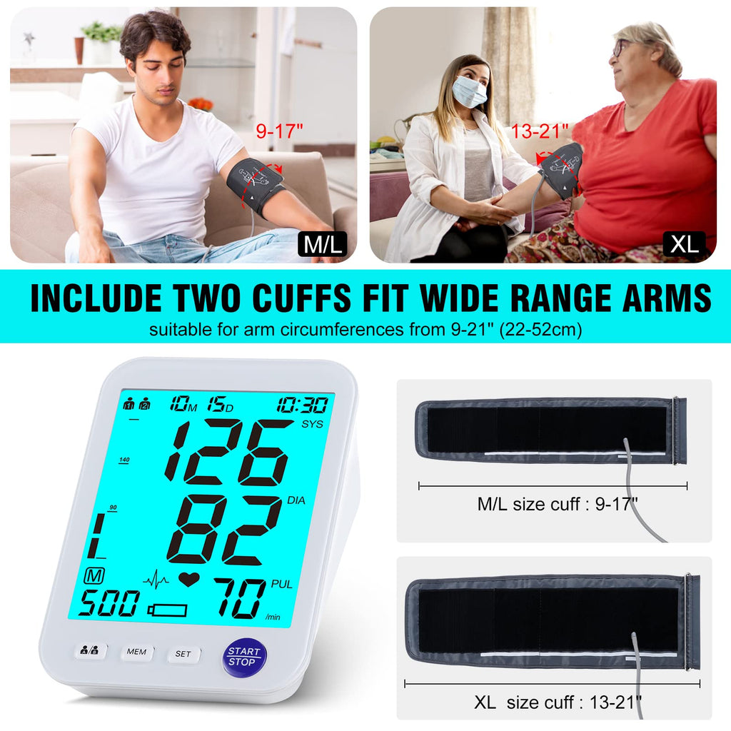 Blood Pressure Monitor 2 Cuff Sizes F3832