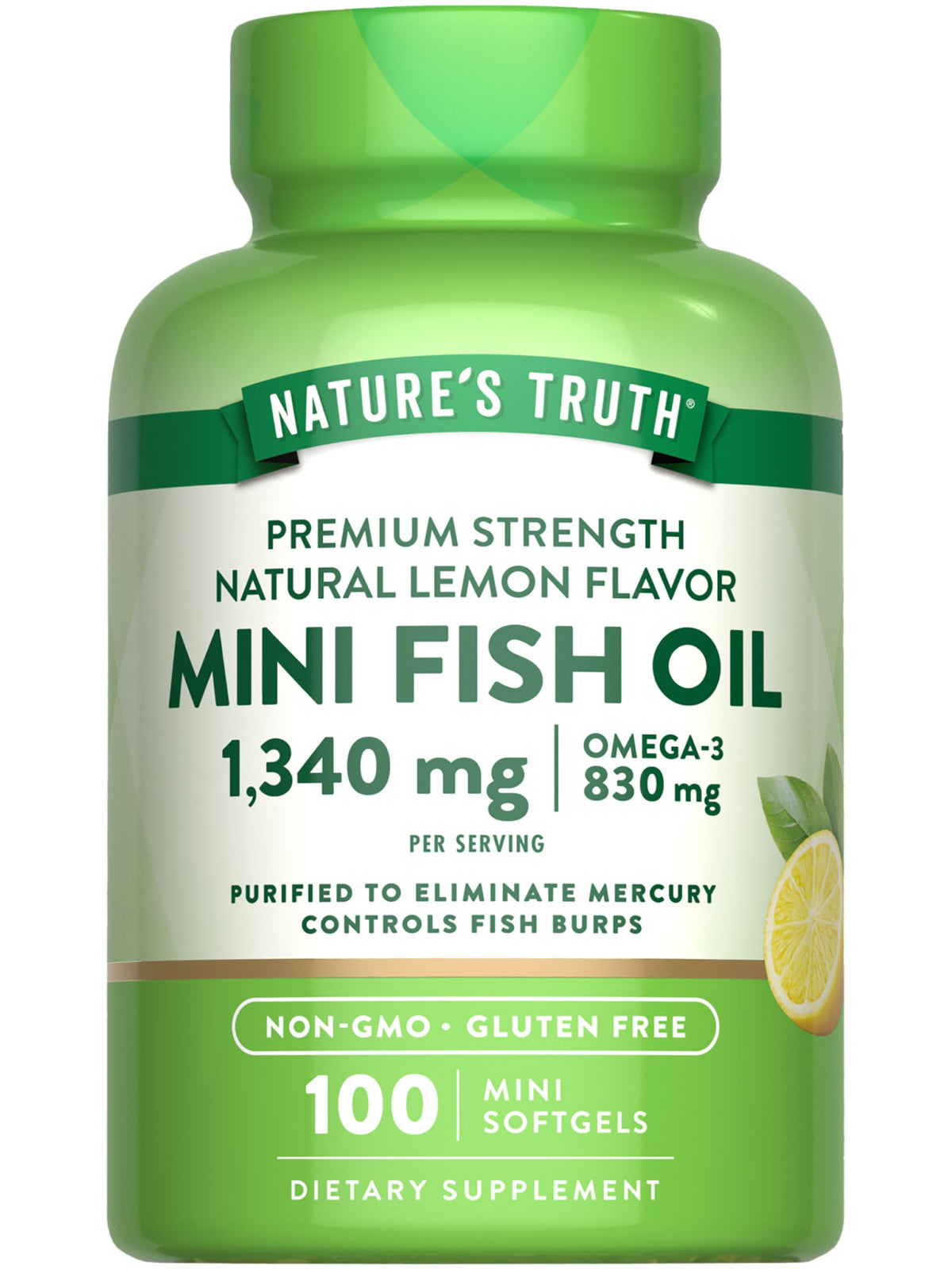 Fish Oil Omega 3 1340 mg 100 Softgels Y7971