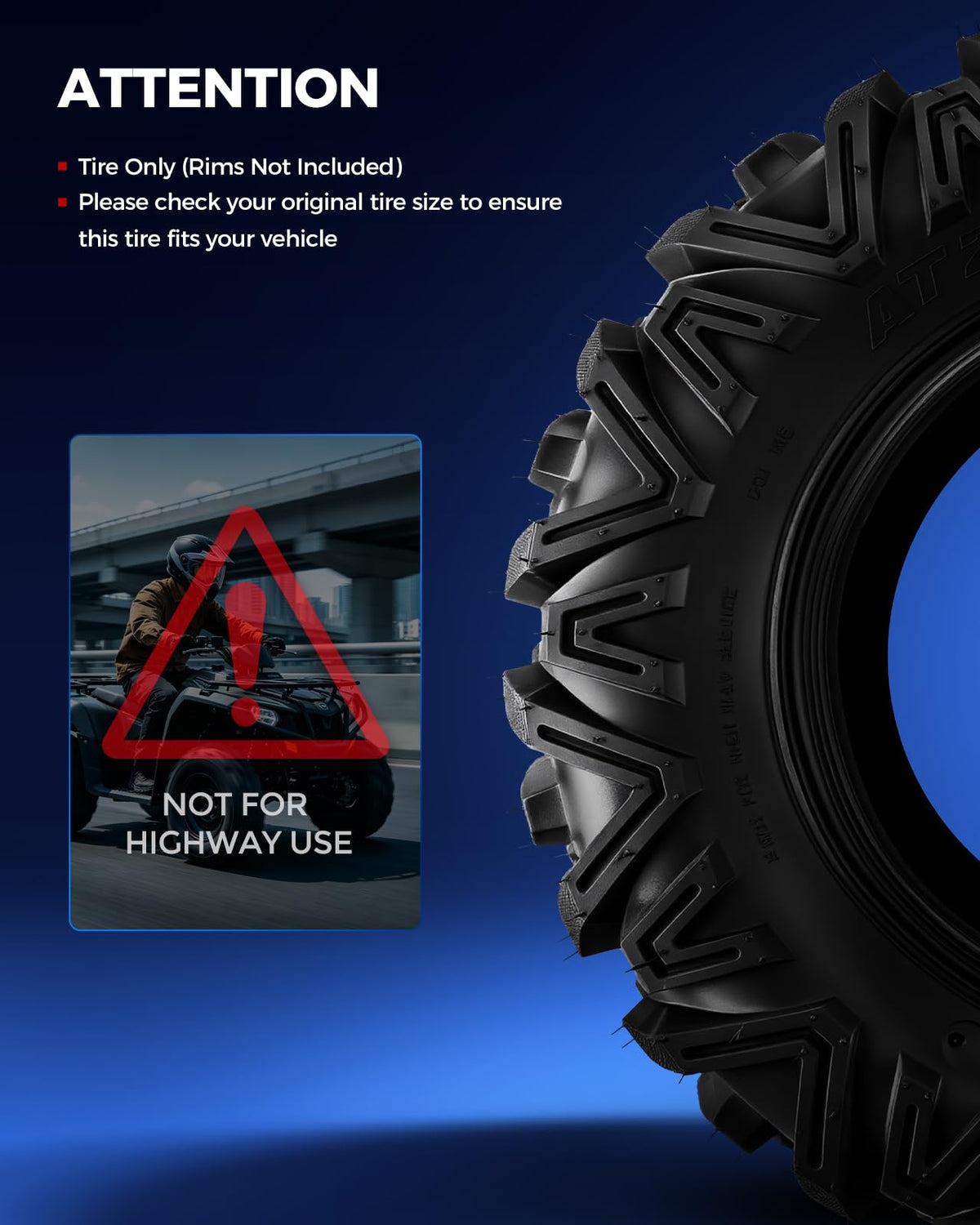 All-Terrain Tires 19x7-8 Set 2 X540322