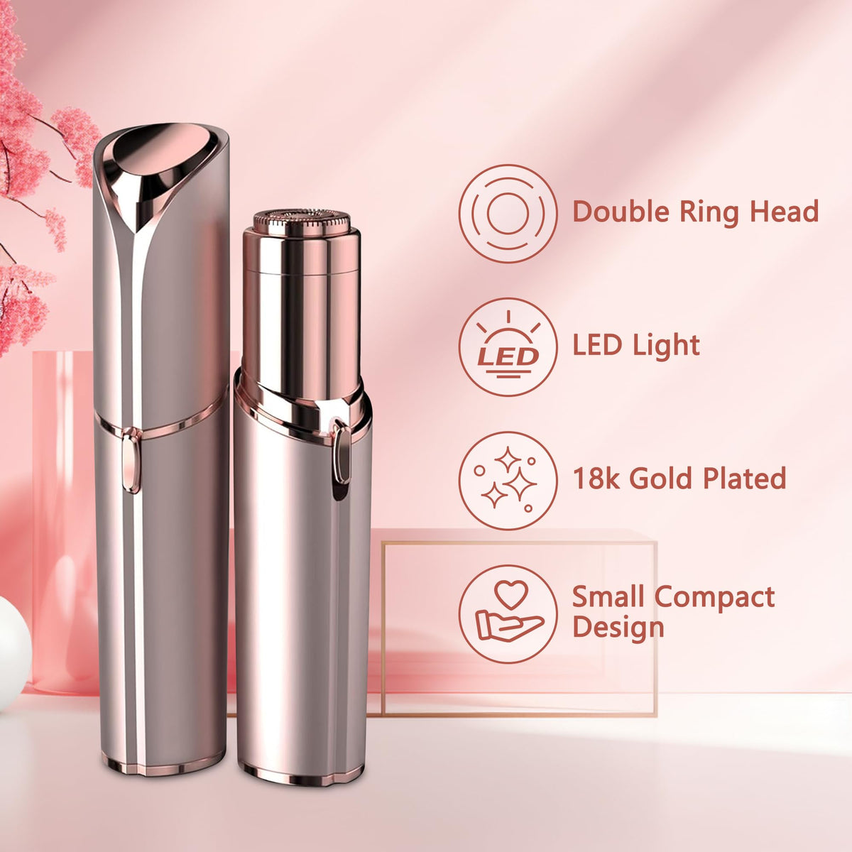 Electric Facial Hair Remover with Light M489