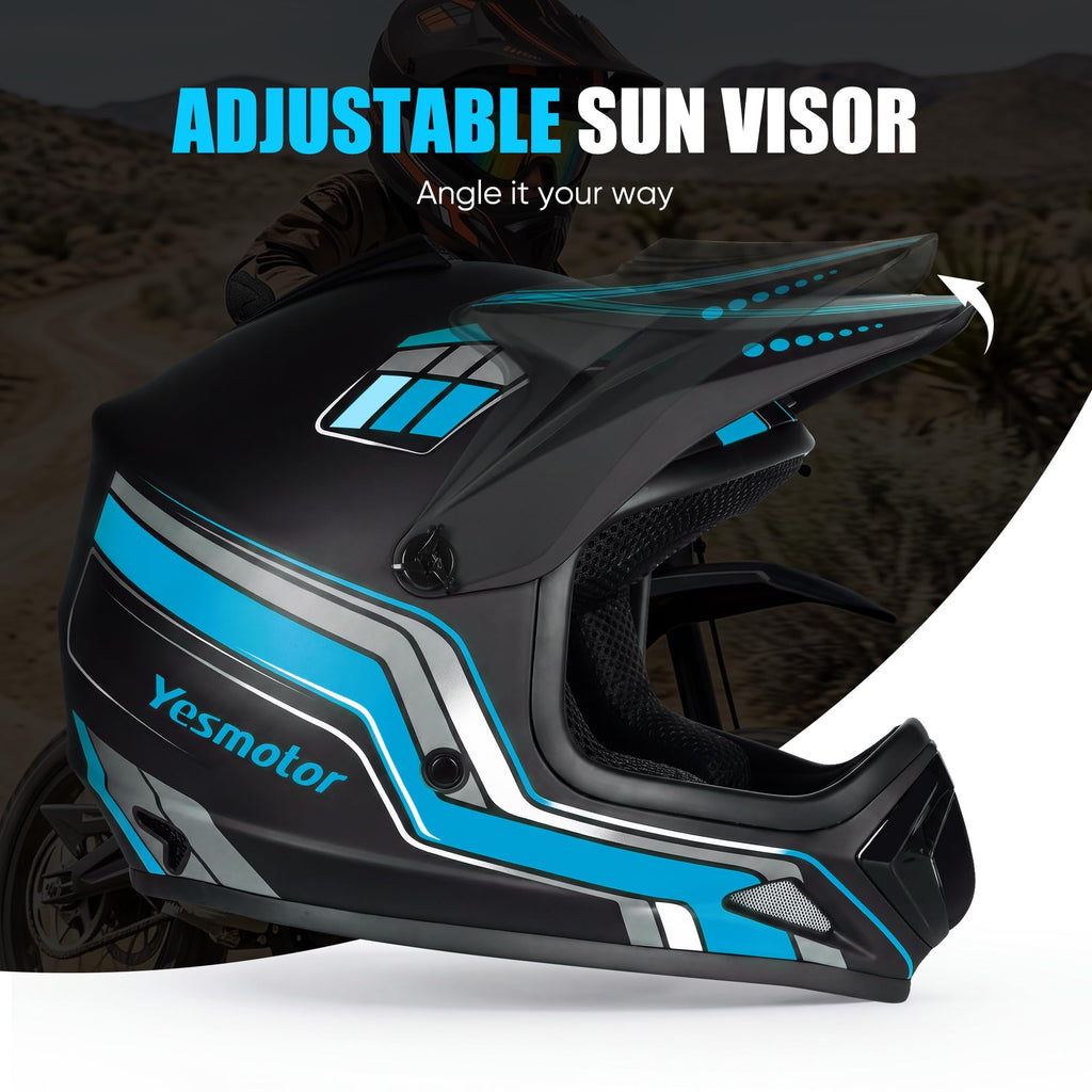 Youth Dirt Bike Full Face Helmet N136