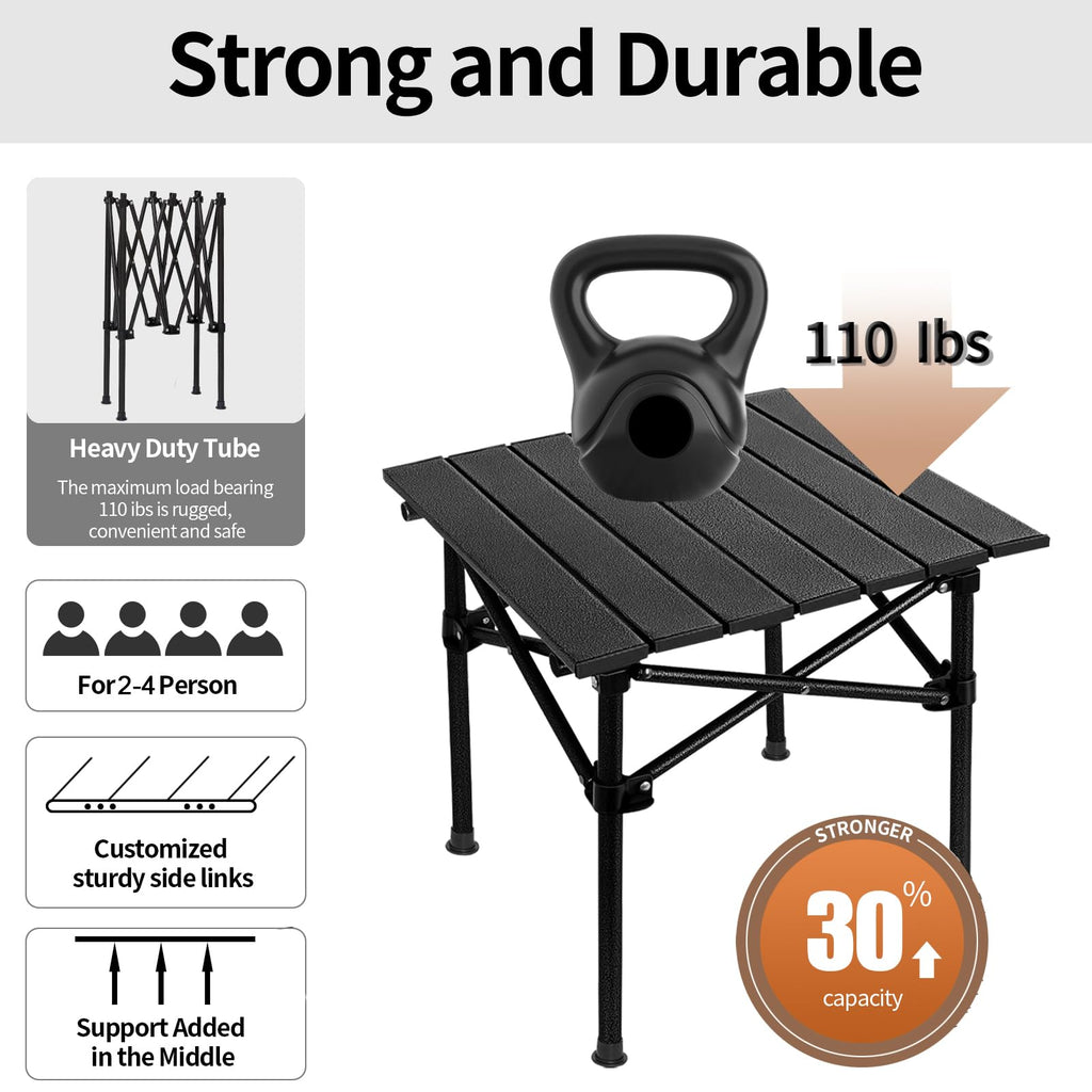Lightweight Compact Aluminum Camping Table with Carry Bag R2261