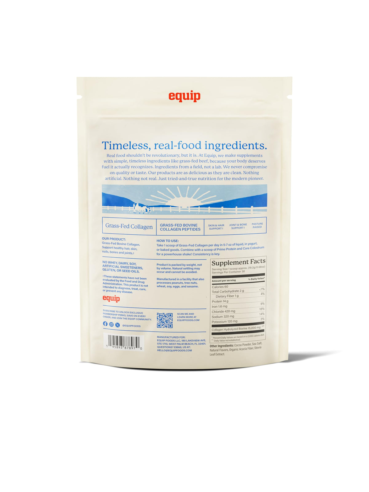 Grass Fed Hydrolyzed Bovine Collagen Peptides Powder P707