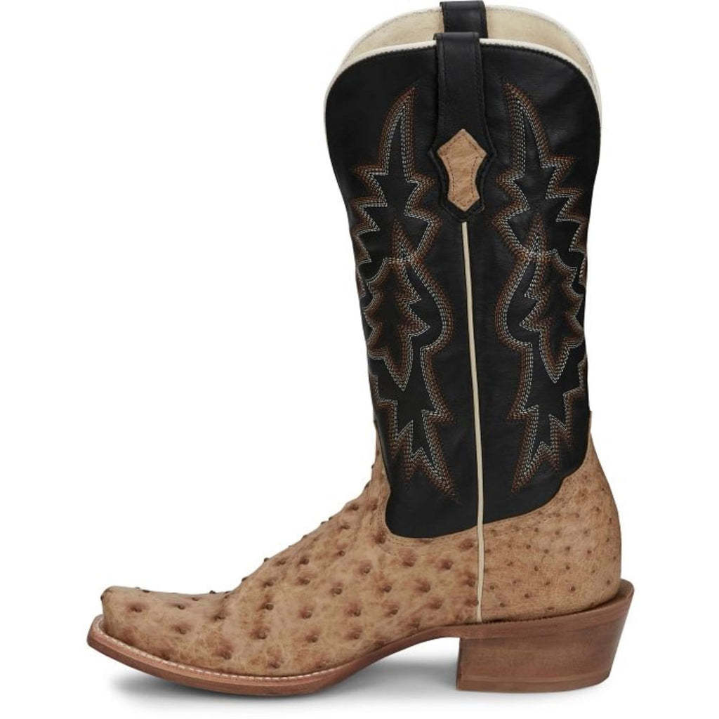 Full Quill Ostrich Leather Western Boots J75958