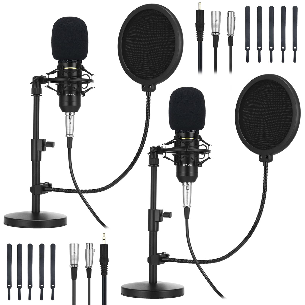 2 Pack XLR Condenser Microphone Kit R28567